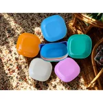 ১০ পিস রঙিন স্কয়ার ডিনার প্লেট সেট – হোল্ডারসহ ️ | Mart fare - Image 8